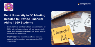 Delhi University in EC Meeting Decided to Provide Financial Aid to 1669 Students; Admission Updates, and New Academic Policies Announced